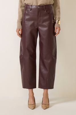 PISTOLA Women's Eli Bowed Pants, Size 32, Cabernet Red | Evereve