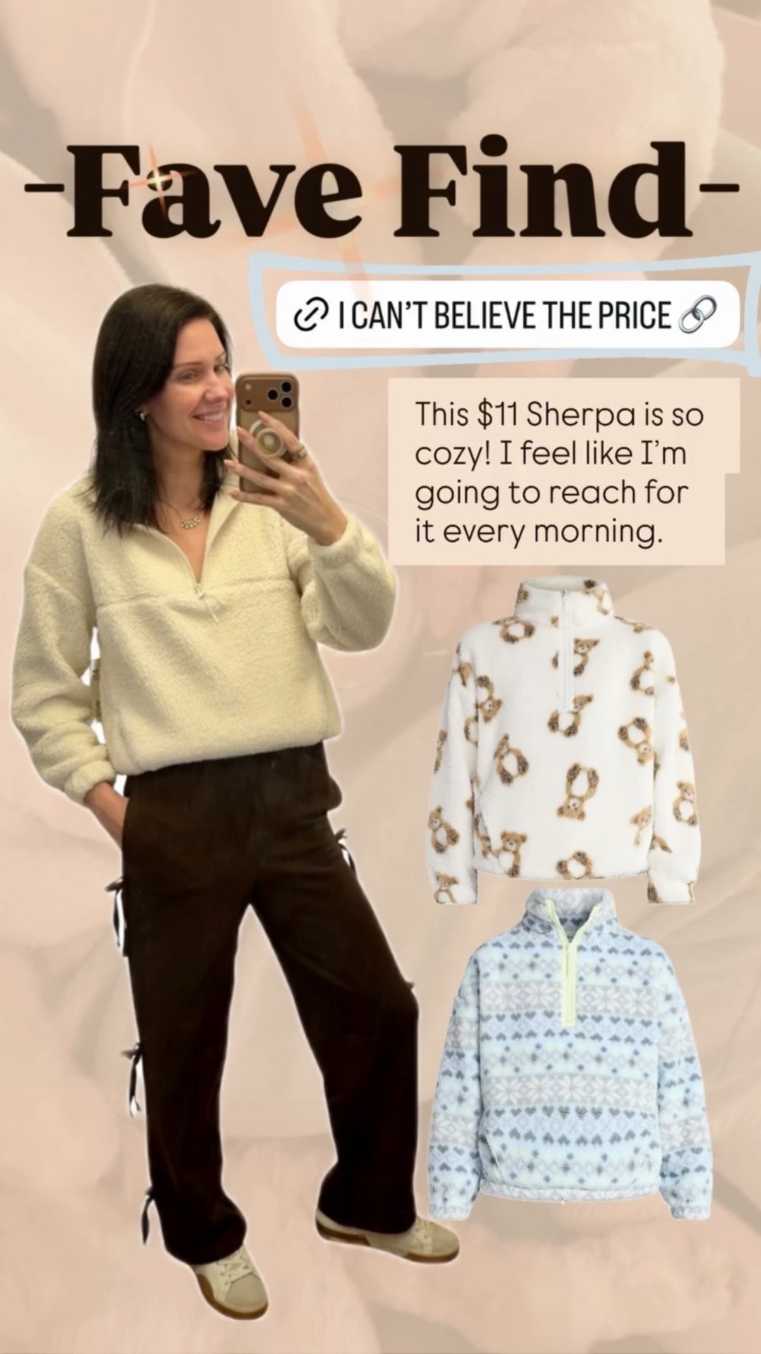 I’m in an XS because it’s all they had. My true size would have worked or even a medium for an oversized fit. 

This $11 Sherpa is so cozy! I feel like I’m going to reach for it every morning. -Fave Find-

#LTKmomlife #LTKFindsUnder50 #LTKootd