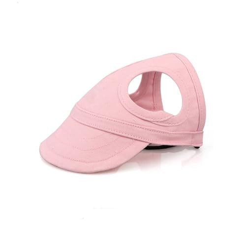 Leconpet Dog Baseball Cap Pet Hats with Big Ear Holes, Adjustable Baseball Caps for Small Medium and Large Dogs, Comfortable Pet Sun Hat with Adjustable Strap for Dogs and Cats (Pink, Small) | Amazon (US)