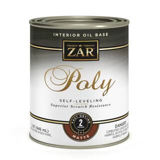 ZAR 1 qt. Clear Matte Oil-Based Interior Polyurethane - Self Leveling 33912 - The Home Depot | The Home Depot