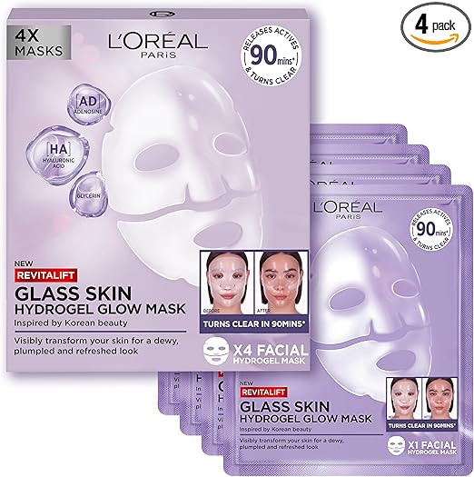 L'Oreal Paris Revitalift Filler Glass Skin Liquid Cream, Hybrid Milky Serum + Moisturiser, Korean... | Amazon (UK)