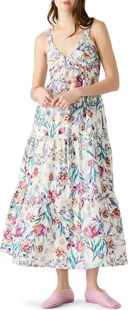 Steve Madden Eliora Floral Tiered Cotton Sundress | Nordstrom | Nordstrom