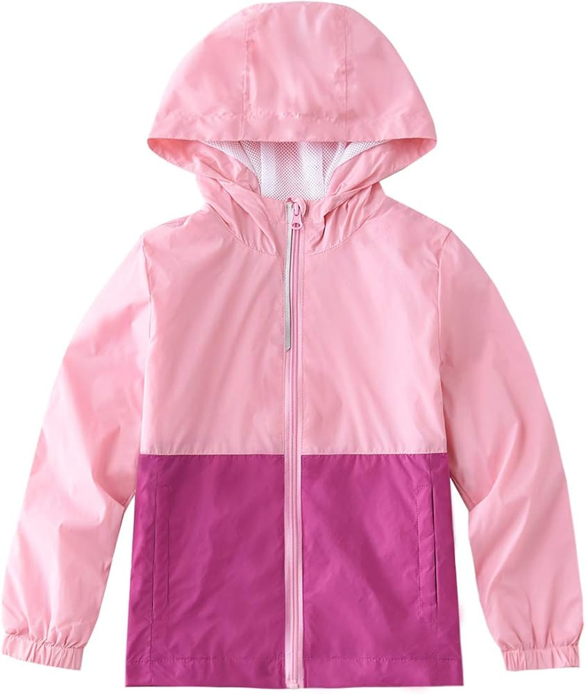 M2C Boys & Girls Hooded Light Weight Windbreaker Water Resistant Jacket | Amazon (US)