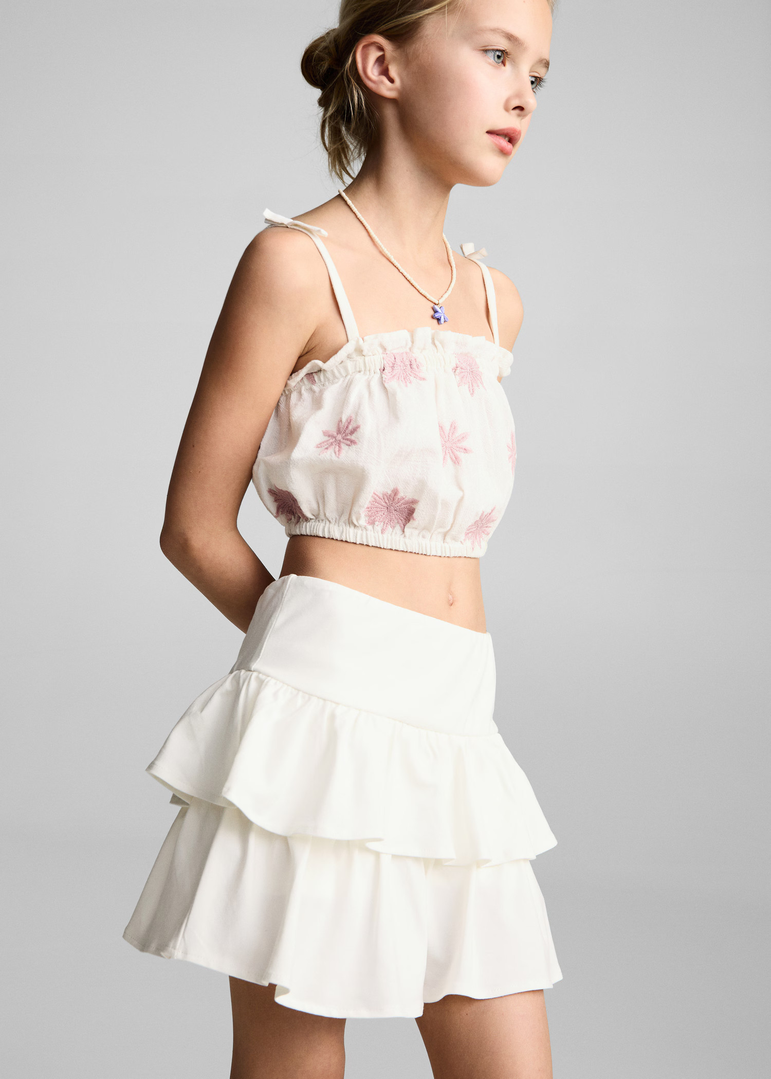 Ruffled trouser skirt | Mango (US/MX/AU)