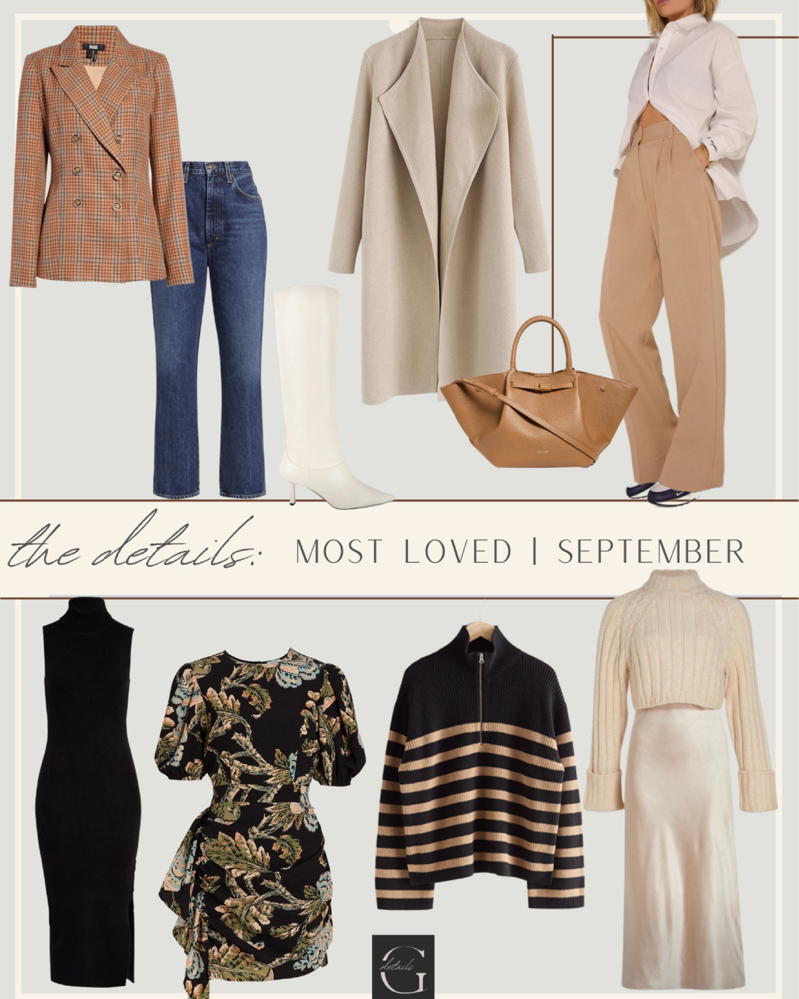 September best sellers!

Amazon coatigan
Plaid blazer
Striped sweater 
Wedding guest dress
Trouser from capsule wardrobe 
Sweater dress
Dark wash jeans 

#LTKunder100 #LTKSeasonal #LTKstyletip