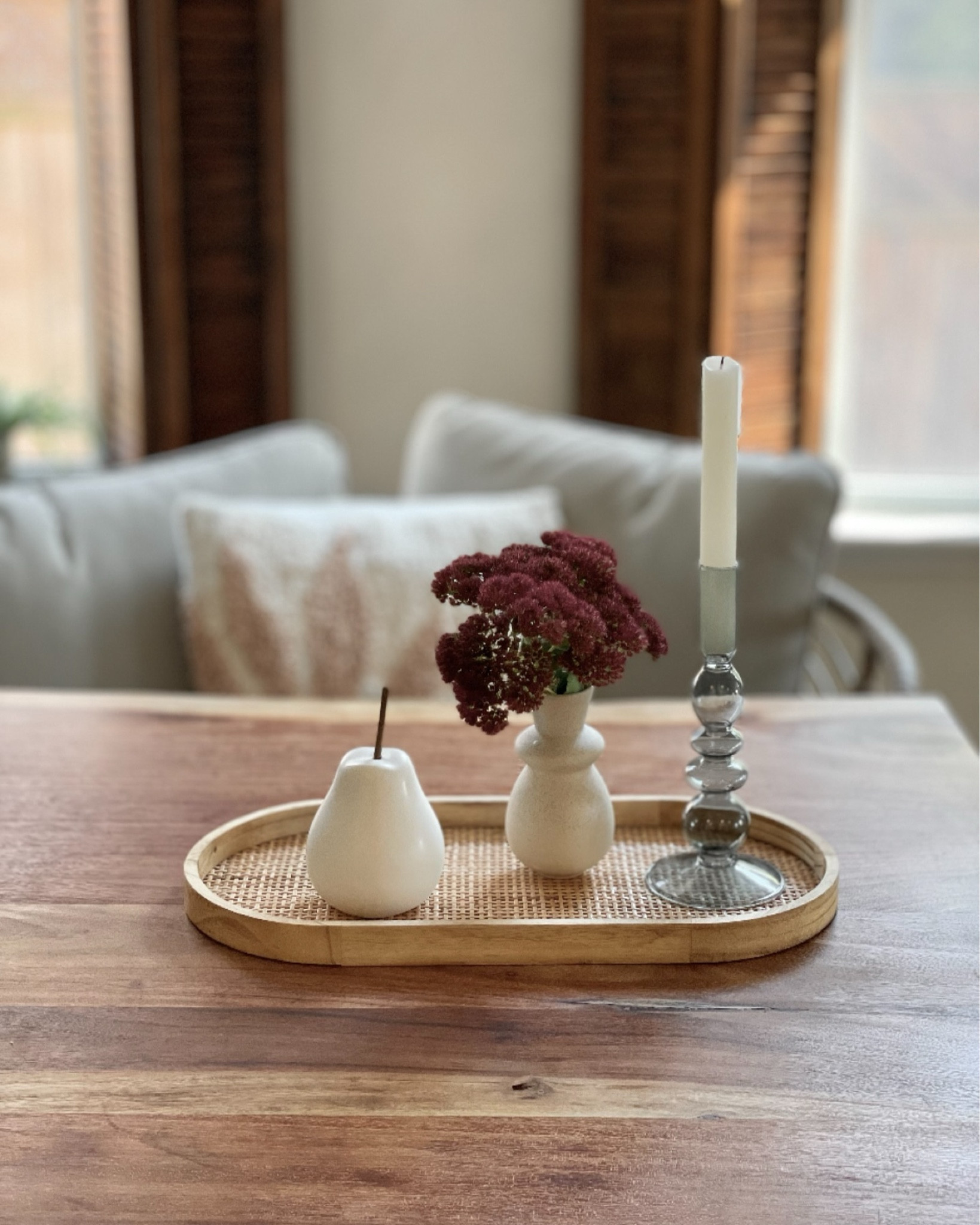 FALL DECOR TABLE INSPO 🍂🍐🍄‍🟫 

 #home #decor #fall #autumn #falldecor #cozyhome #pear #fallflowers #diningtabledecor #interior #nordic 

#LTKcanada #LTKautumn