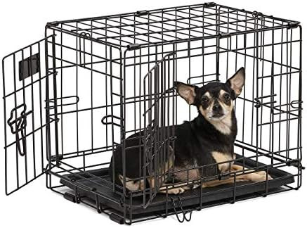 MidWest Homes for Pets Dog Crate | iCrate Single Door & Double Door Folding Metal Dog Crates | Fu... | Amazon (US)