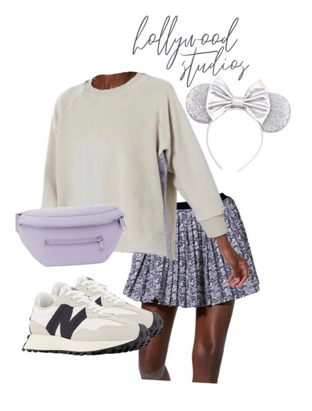 This tuckernuck active set is absolutely adorable. If you’re on a purple kick, this is it! I got a small in both the skirt and sweatshirt. Mickey ears are from Amazon 

Disney outfit idea. Disney skirt. Outfit ideas for Disney. Tuckernuck outfit ideas. Preppy style. 

#LTKstyletip #LTKshoecrush #LTKtravel