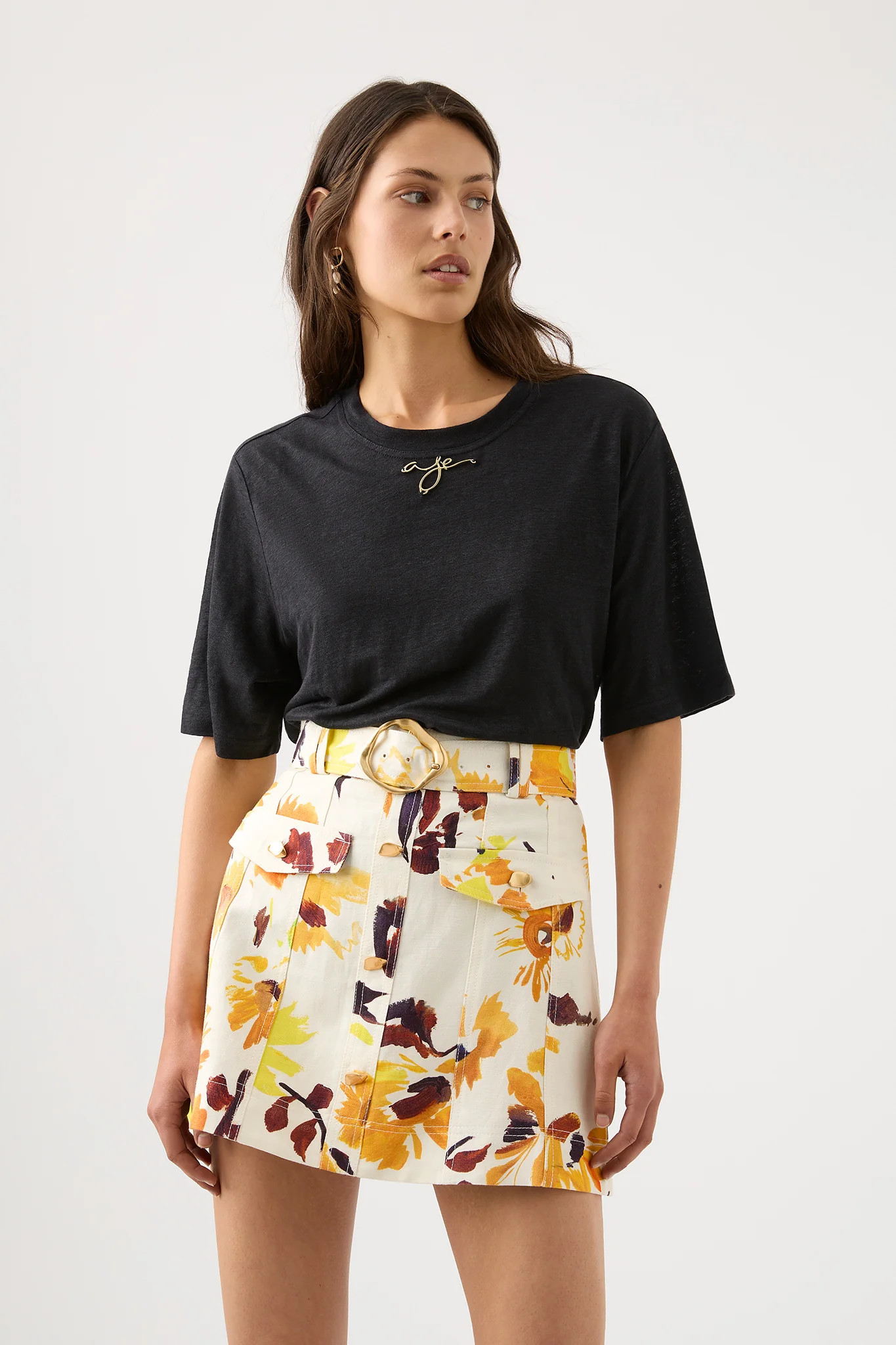 Mira Linen Tee | aje. (Australia and New Zealand)