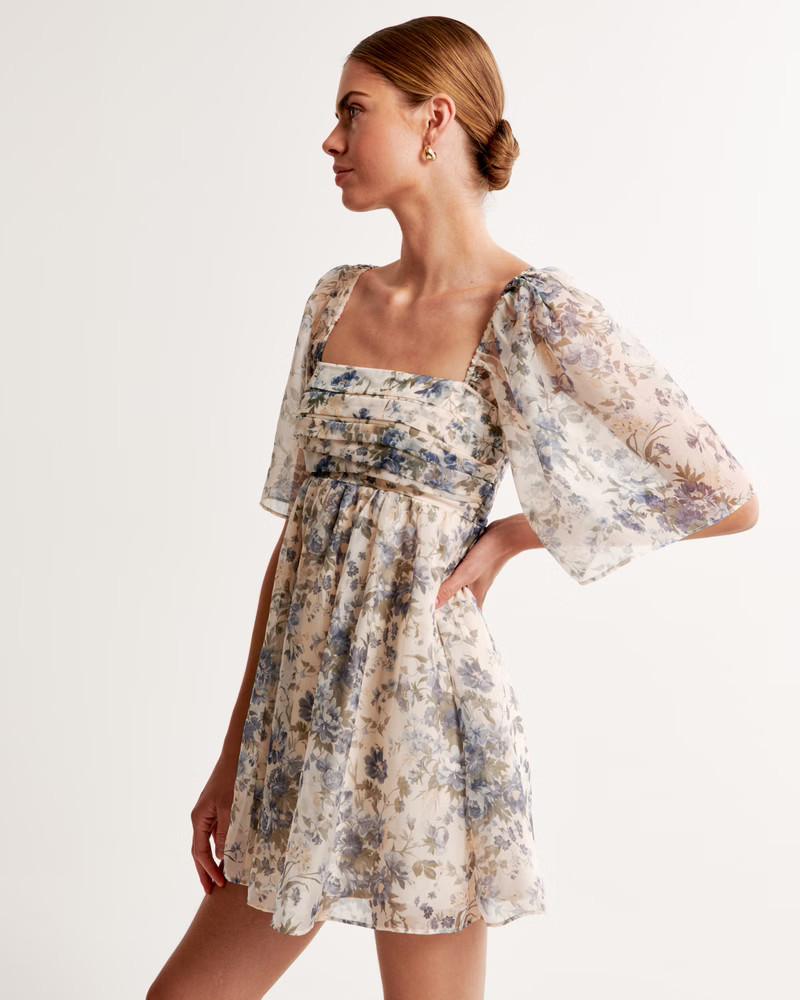 Emerson Angel Sleeve Mini Dress | Abercrombie & Fitch (US)