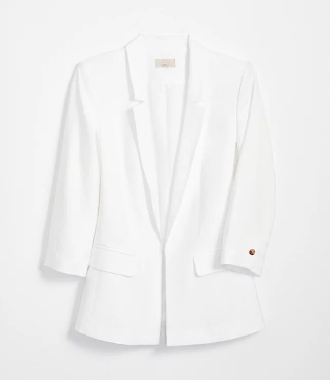 3/4 Sleeve Open Blazer | LOFT