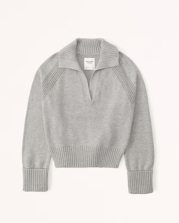 Notch-Neck Sweater | Abercrombie & Fitch (US)