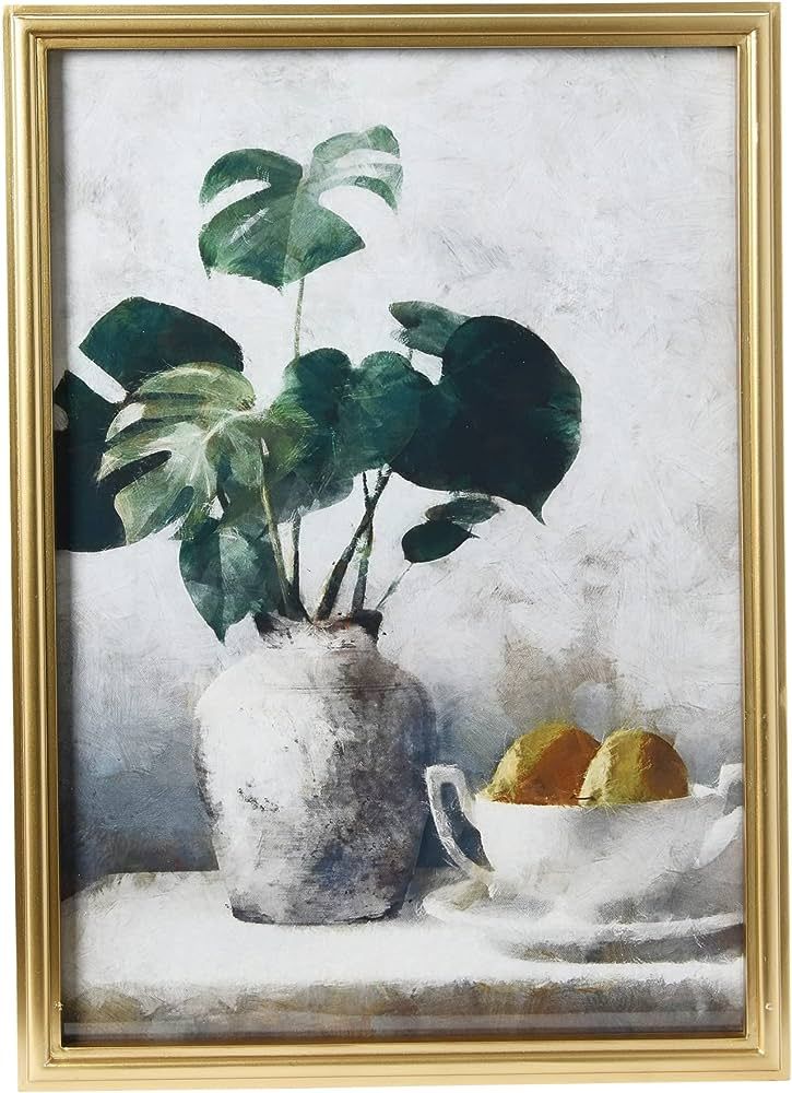 Creative Co-Op Vintage Reproduction Still Life Print with Solid Wood Frame | Amazon (US)