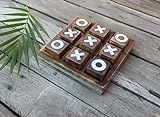 Wooden Tic Tac Toe Game | Board game for kids and family | Table Top Living Room Decor Fun Game | In | Amazon (US)