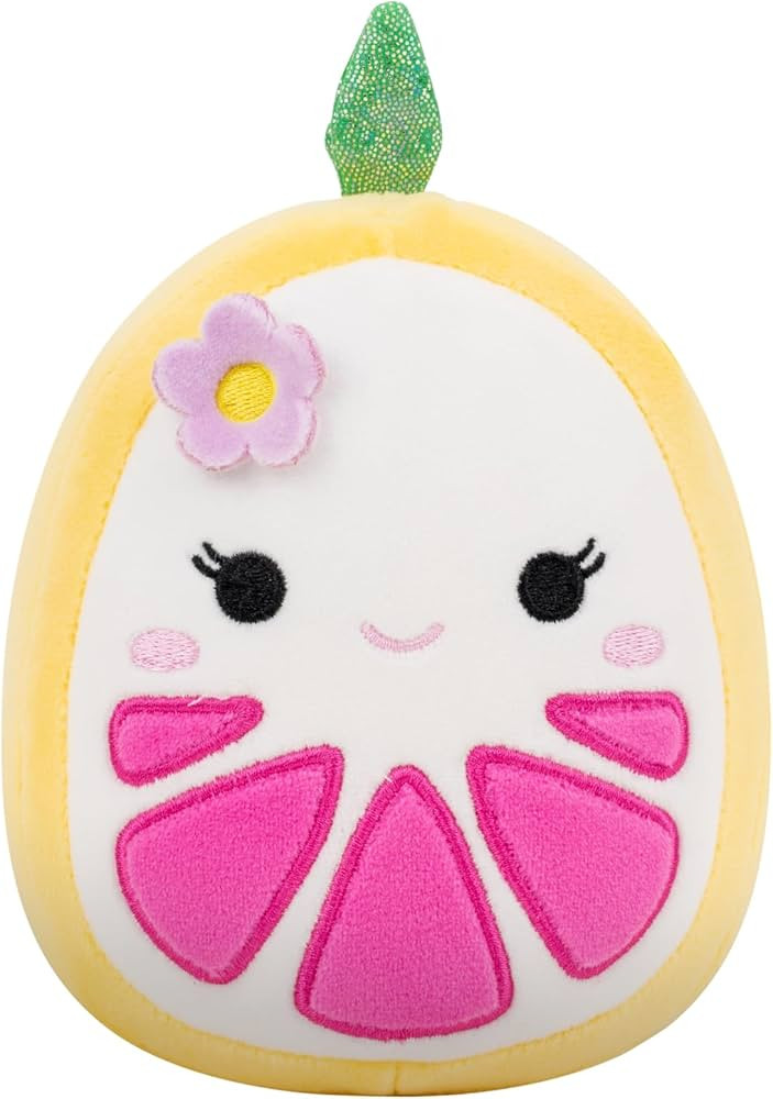 Squishmallows Original 5in Eleanor The Yellow Grapefruit with Flower Hairpin – Official Jazware... | Amazon (US)