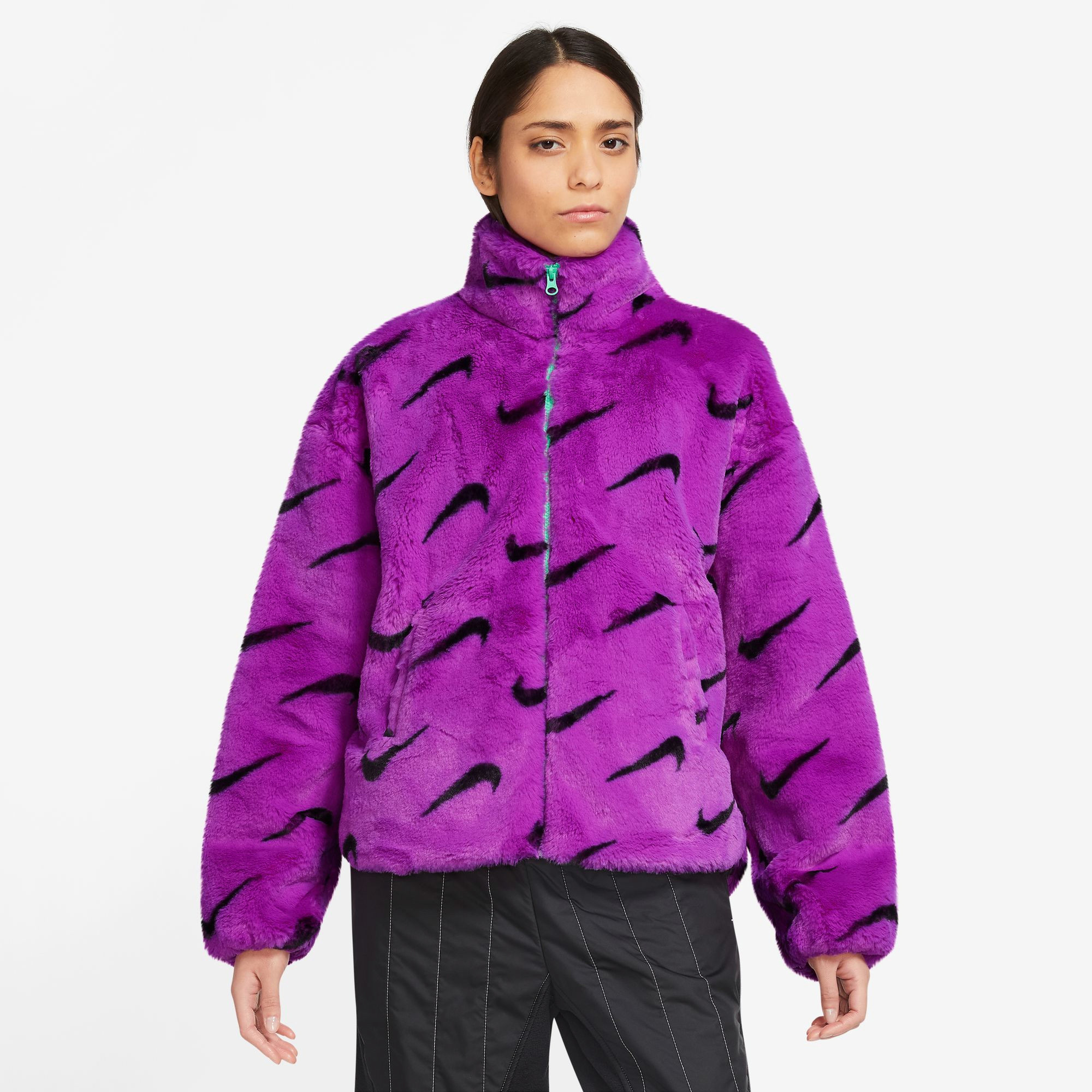 Nike Faux Fur AOP Jacket | Foot Locker (US)