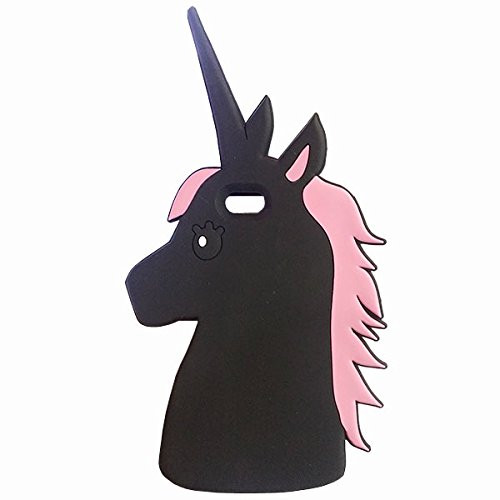 iphone 6S Plus case, Mingfung 3D Cute Cartoon Unicorn Silicone Case Skin Cover for iPhone 6S Plus-Bl | Amazon (US)