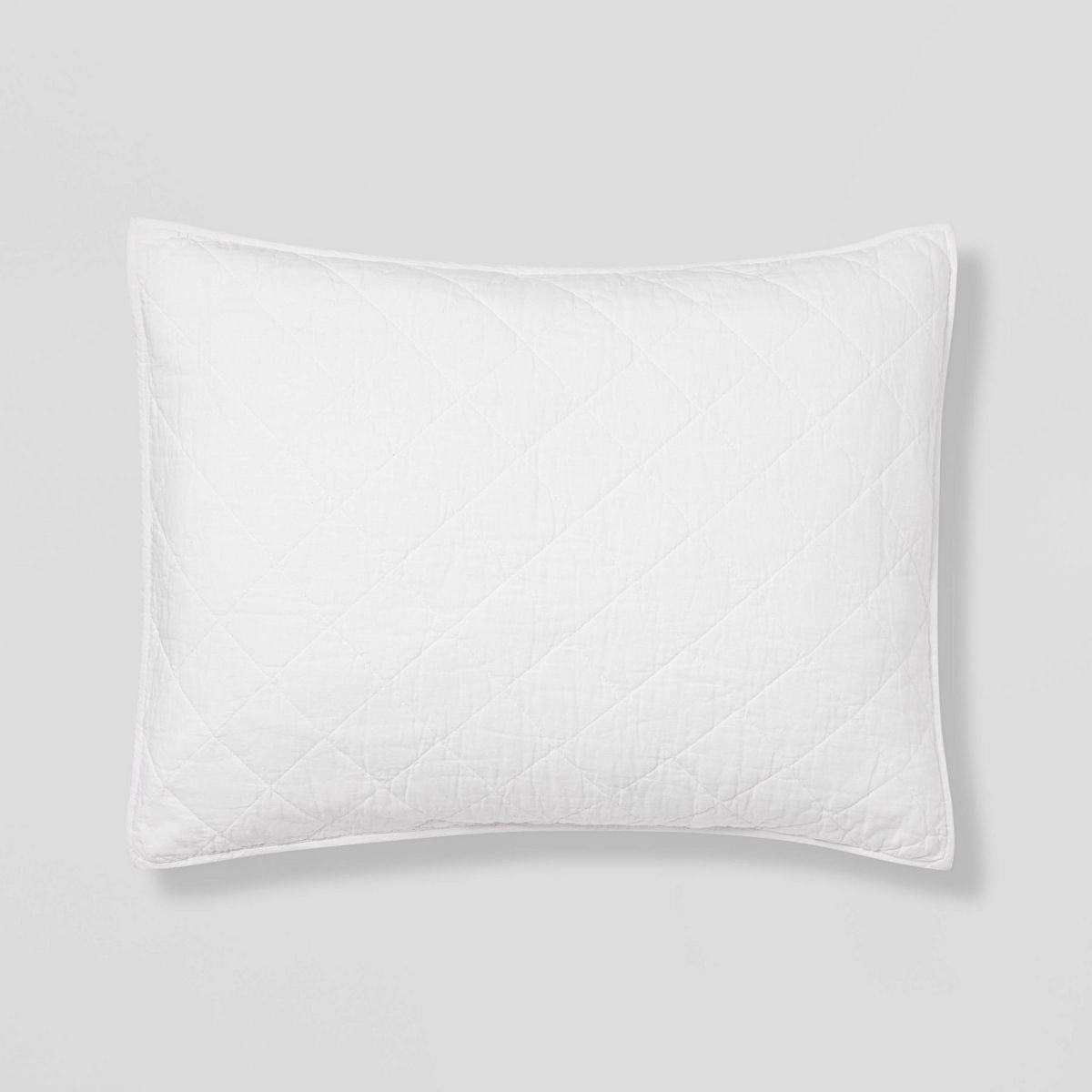 Diamond Stitch Cotton Linen Quilt Sham - Threshold™ | Target