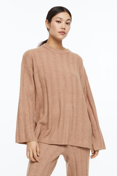 Oversized Rib-knit Sweater | H&M (US)