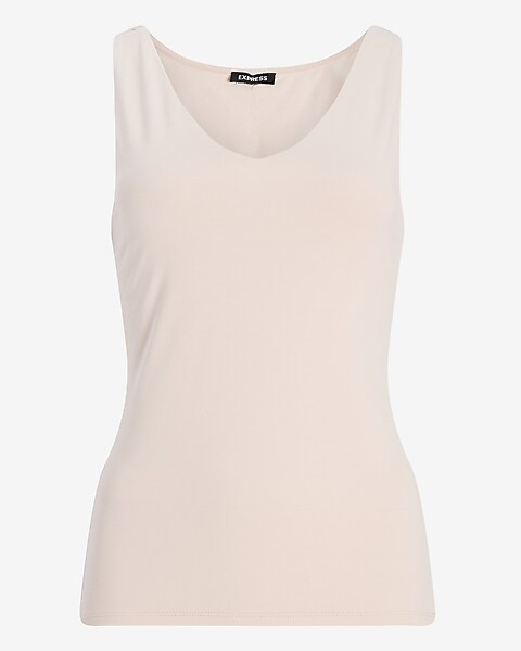 Body Contour Double Layer V-Neck Tank | Express