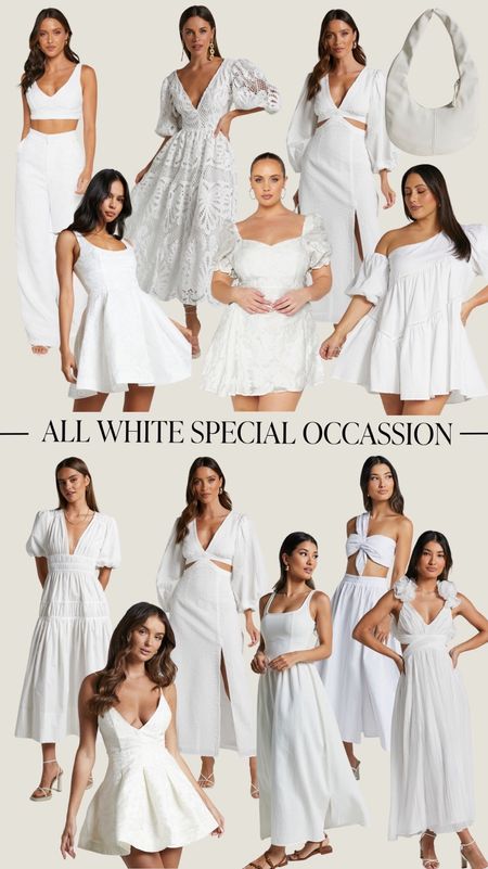 All white special occasion outfits!

#LTKstyletip #LTKfindsunder100 #LTKbeauty