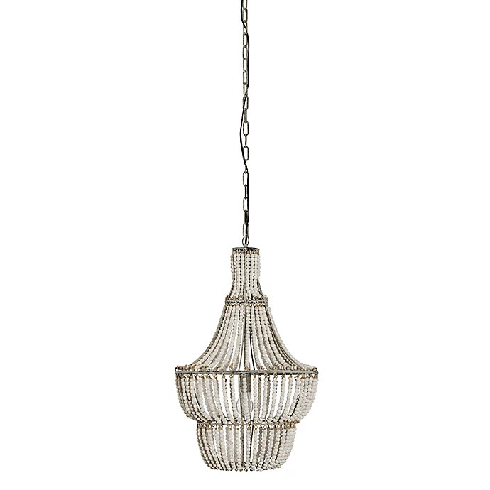 Blanca 1-Light Chandelier in White | Bed Bath & Beyond