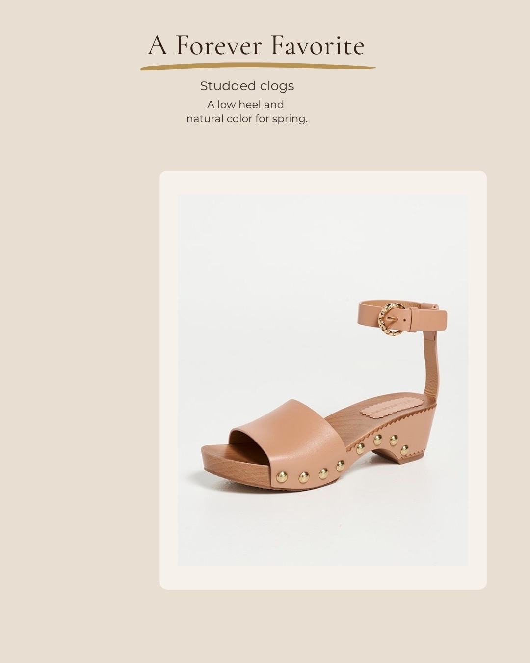 Love a clog paired with denim for spring. 

#LTKootd #LTKgrwm #LTKSeasonal