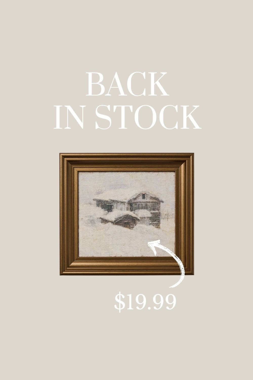 This cute winter art from Target is back in stock after quickly selling out. Great reviews! 

#LTKHome