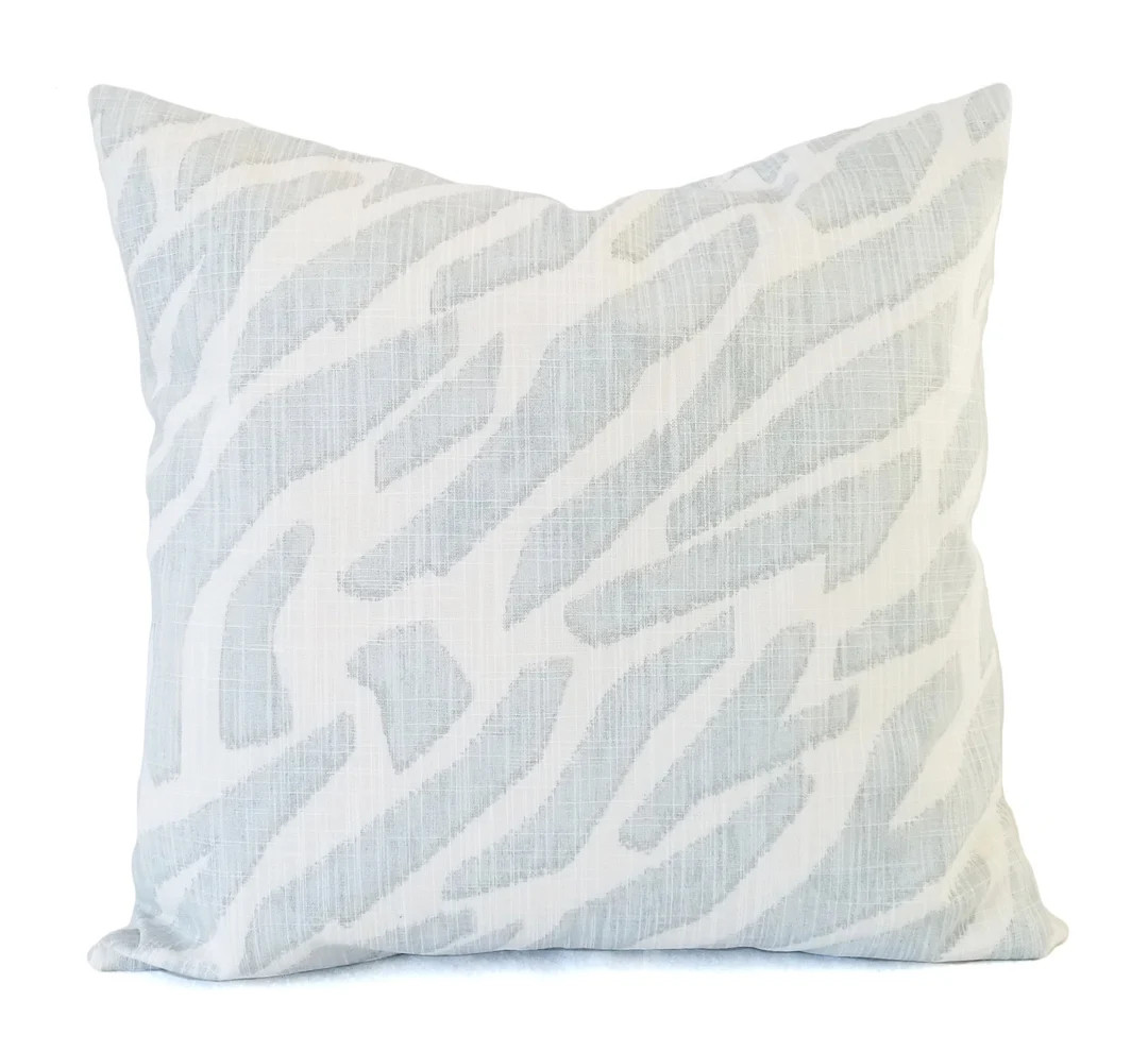 Two Decorative Pillows  Soft Blue Pillow Cover  Animal Print - Etsy | Etsy (US)