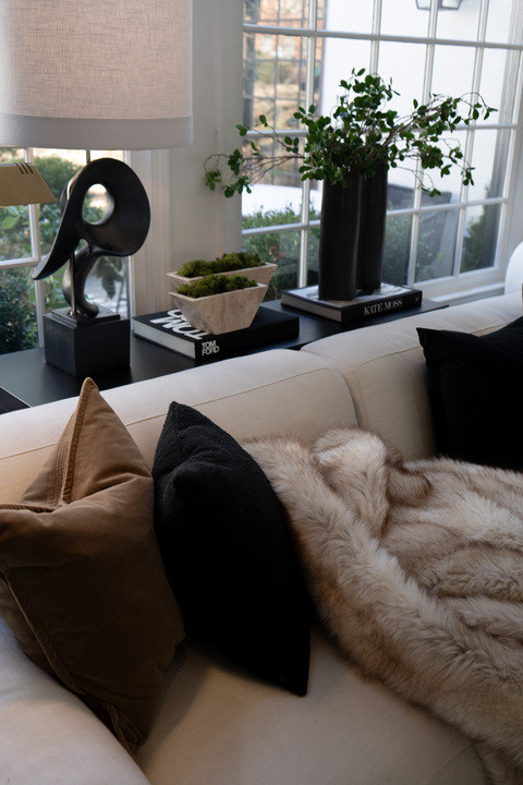 Wow this window side styling turned out even better than I imagined!! Minimalist living room decor, modern lighting, coffee table books and natural textures creating a peaceful airy atmosphere. This is my definition of cozy home styling and I’m obsessed! 

 #LTKSeasonal #LTKHome #LTKSaleAlert