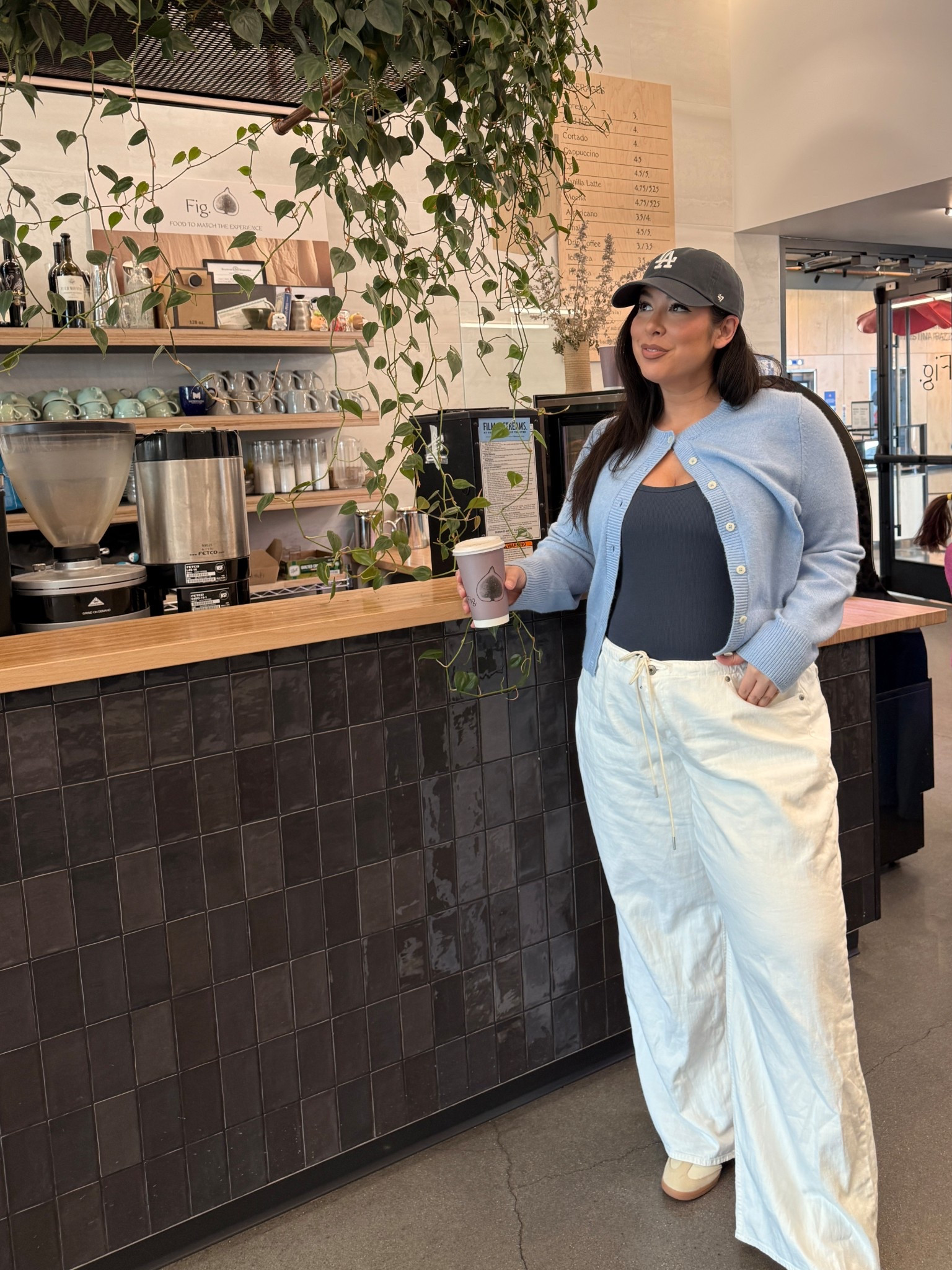 Midsize casual outfit 
Size 34 pants (sized up for ppd but can do true size 33) 

#LTKootd #LTKmomlife #LTKMidsize