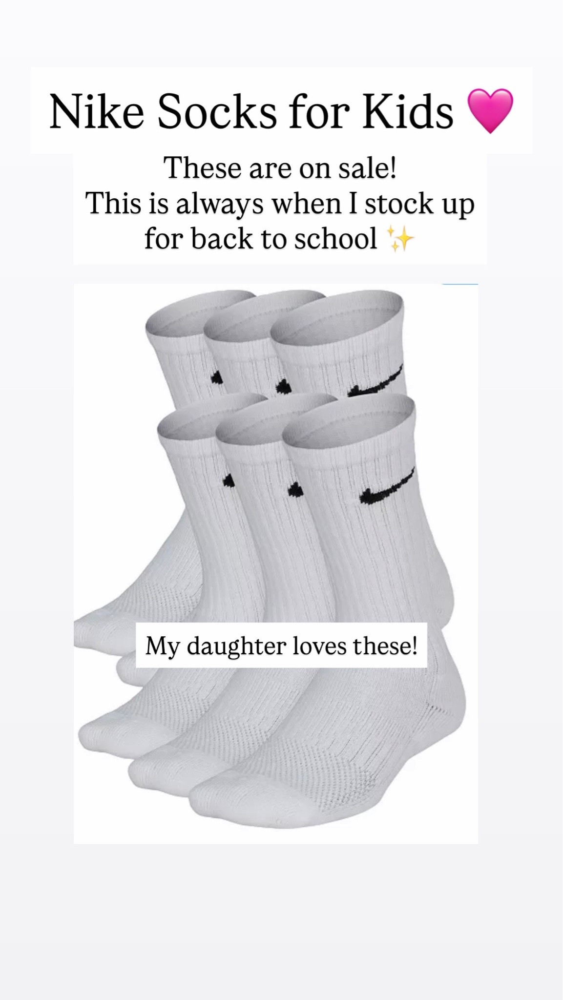 Stock up on Nike socks for kids

#LTKKids #LTKSaleAlert