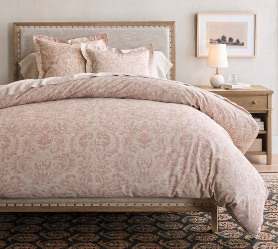 Stella Damask Printed Duvet Cover | Pottery Barn (US)