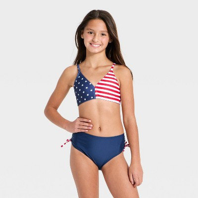 Girls' Americana Flag Bikini Set - art class™ M | Target