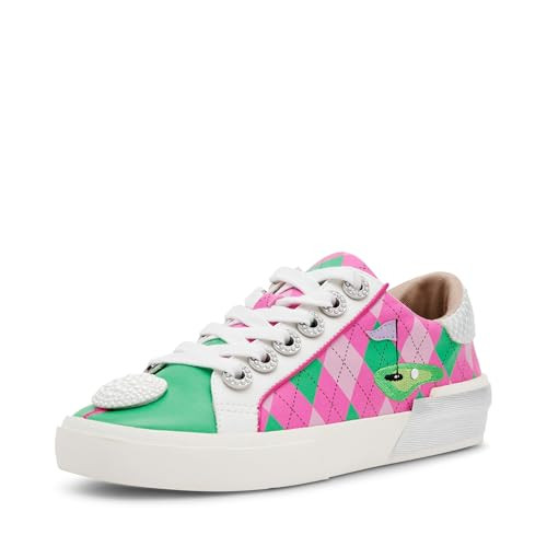 Betsey Johnson Women's Sherrie Sneaker, Pink Green Multi, 10 | Amazon (US)