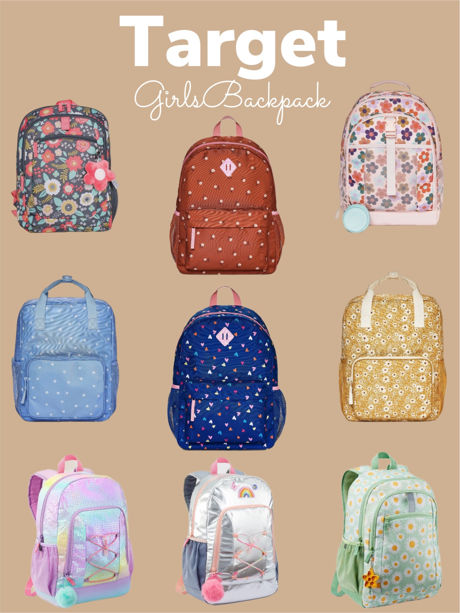 Girls school backpack 