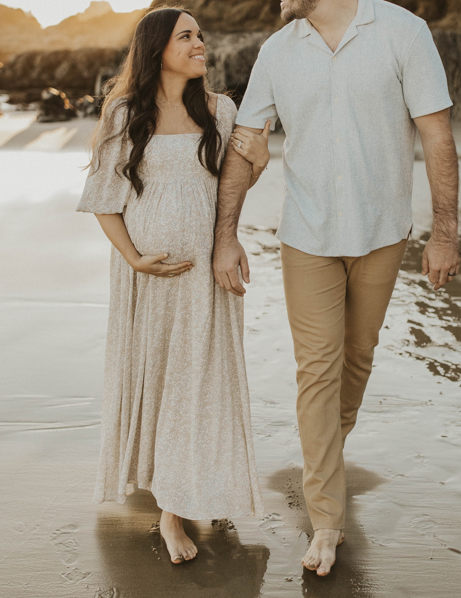 Flowy, boho maternity dress, perfect for maternity photos - wearing a size small 🤍 32 weeks pregnant, maternity pics, pregnancy, photo session

#LTKsalealert #LTKbaby #LTKbump