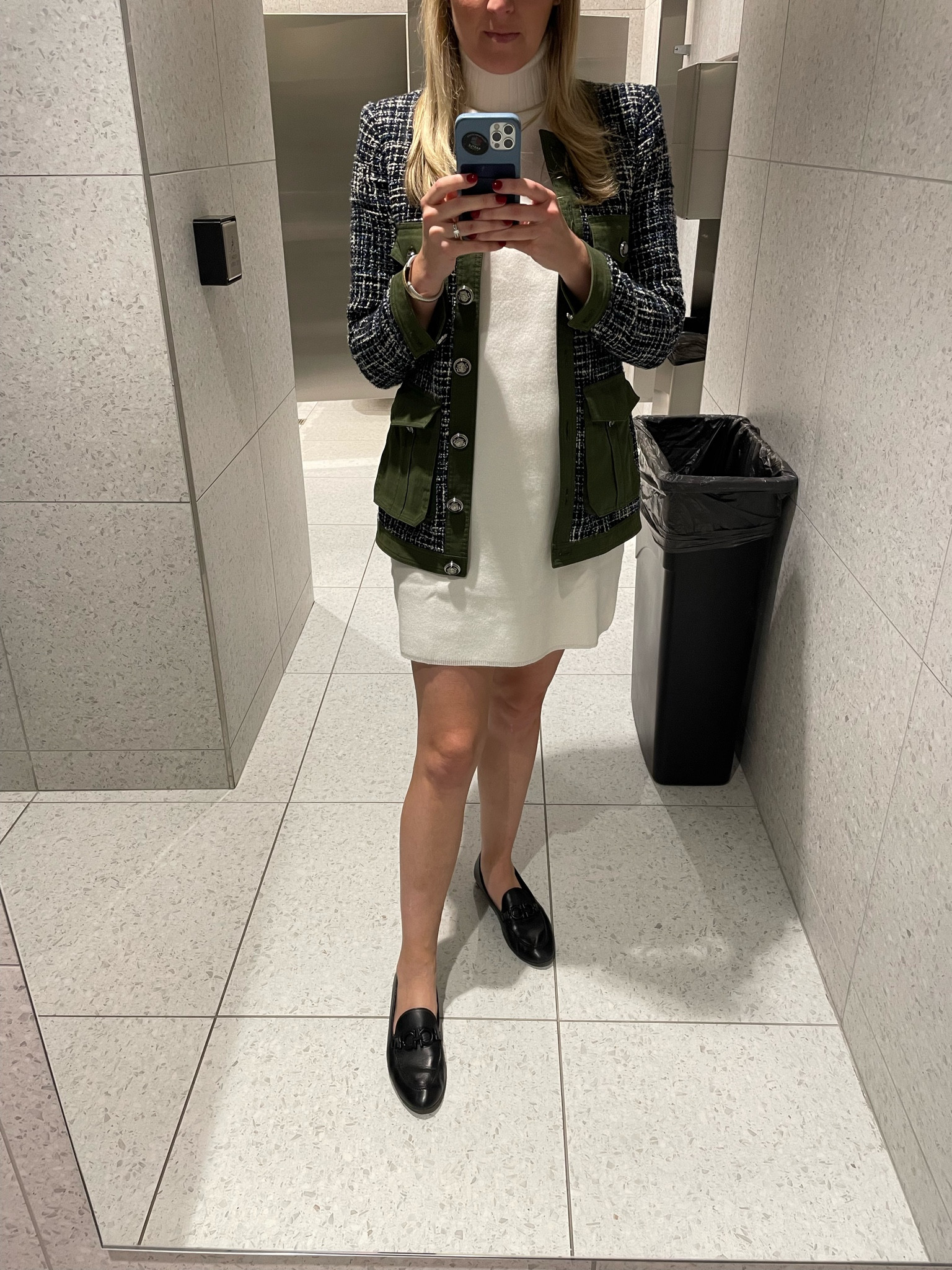 Me again with the same dress that’s under $130! Styled this time with a #VeronicaBeard blazer that runs oversized. It’s a perfect pair. Quick and easy for a work trip  

#tuckernuck #tuckernucking #workoutfit #worktrip #pregnancyworkwear #bumpfriendly #pregnant #pregnancy 

#LTKStyleTip #LTKWorkwear #LTKBump