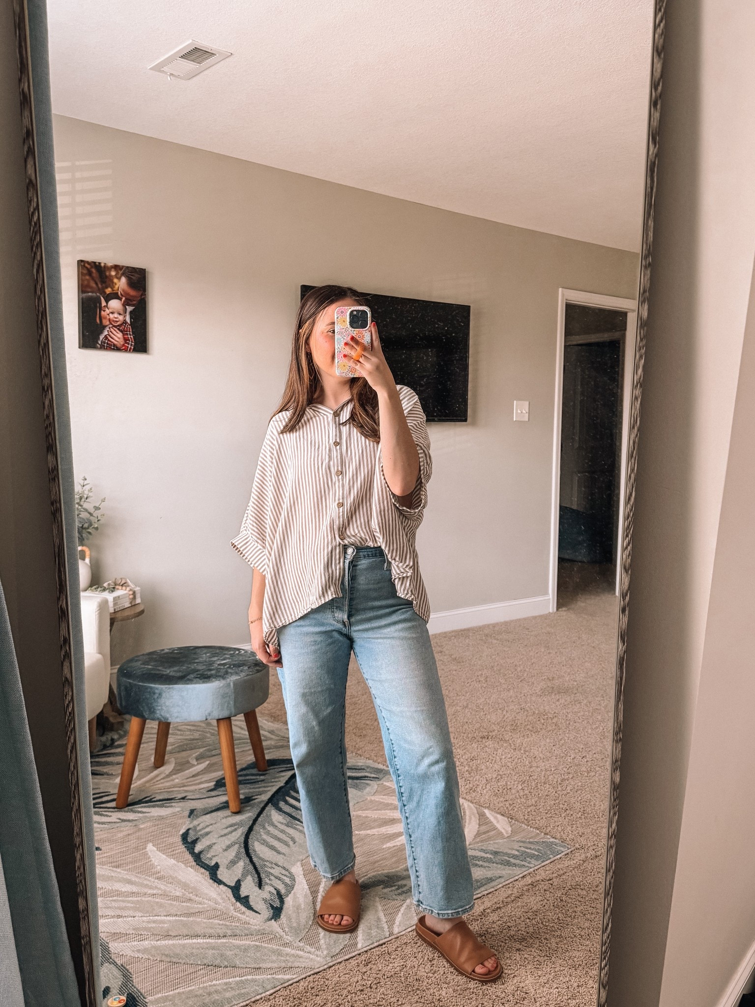 Cutest transitional Spring outfit 🌻🌷 This top can be styled so many different ways! 

#LTKPetite #LTKFindsUnder50 #LTKWorkwear