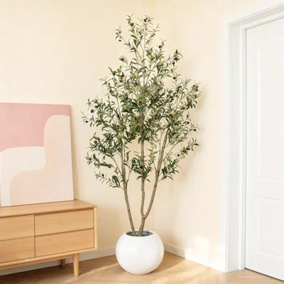 Artificial Olive Tree For Indoor Outdoor Decor | Wayfair North America