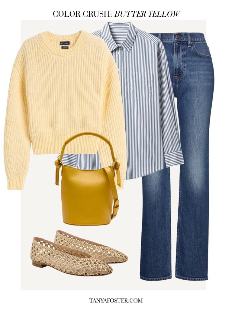 Chic everyday style with a yellow and blue color scheme 

#LTKSeasonal #LTKootd