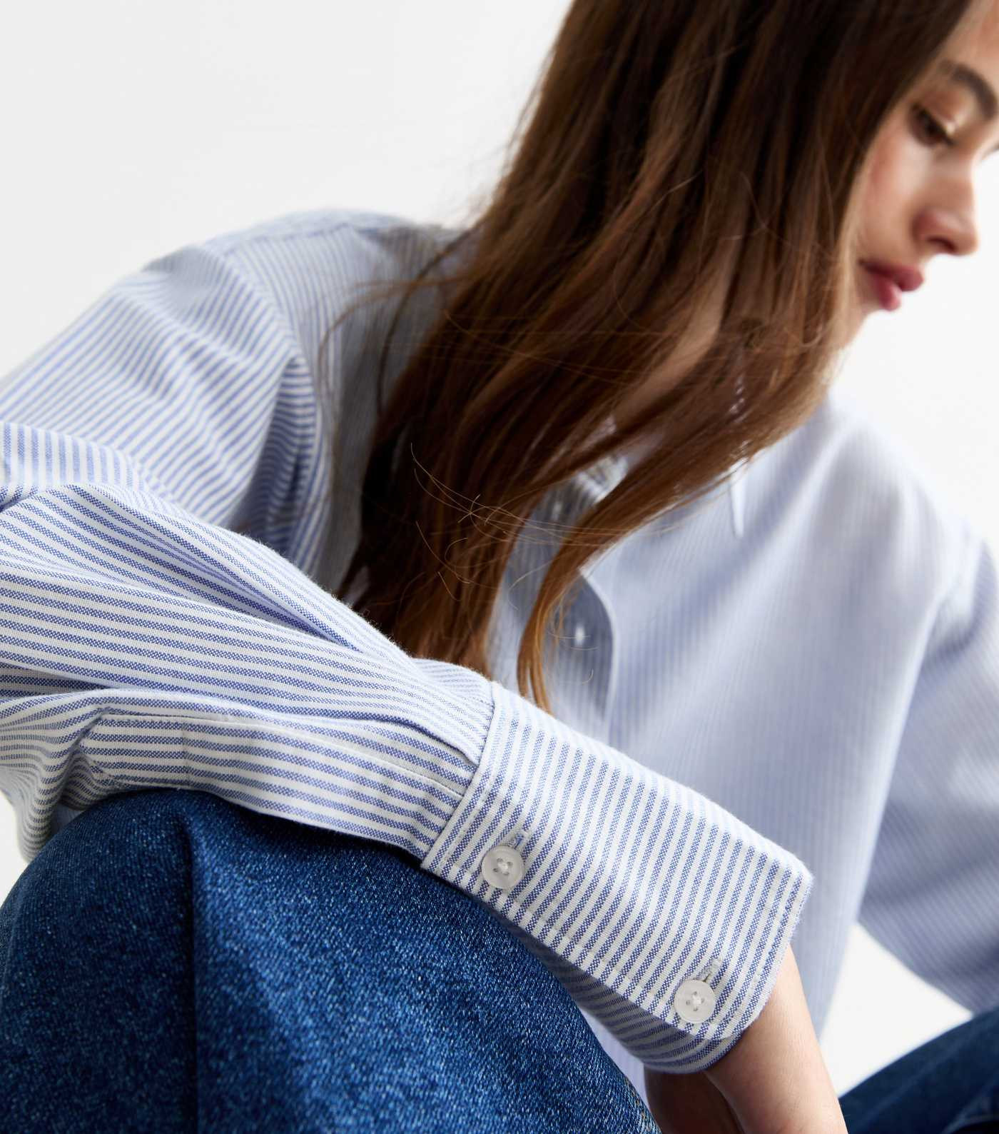 Blue Striped Cotton Oxford Shirt
						
						Add to Saved Items
						Remove from Saved Items | New Look (UK)