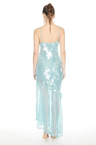 Asymmetrical Sequin Midi Dress | Forever 21