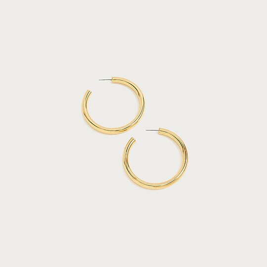 Gold hoop earrings | J. Crew US