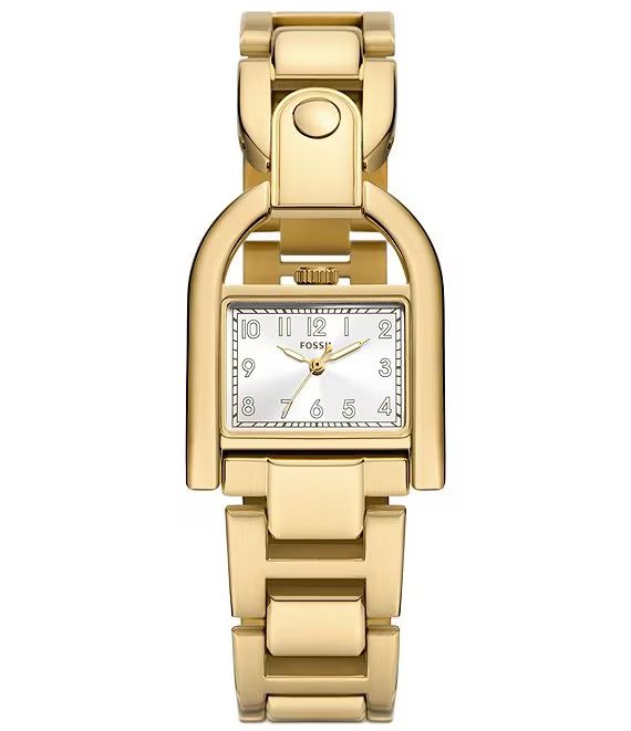 Women's Harwell Three-Hand Date Gold Tone Stainless Steel Bracelet Watch | Dillard's