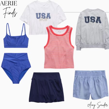 Aerie finds 
July 4th outfit 
Swimsuits 

#LTKSaleAlert #LTKSummerSales #LTKSeasonal