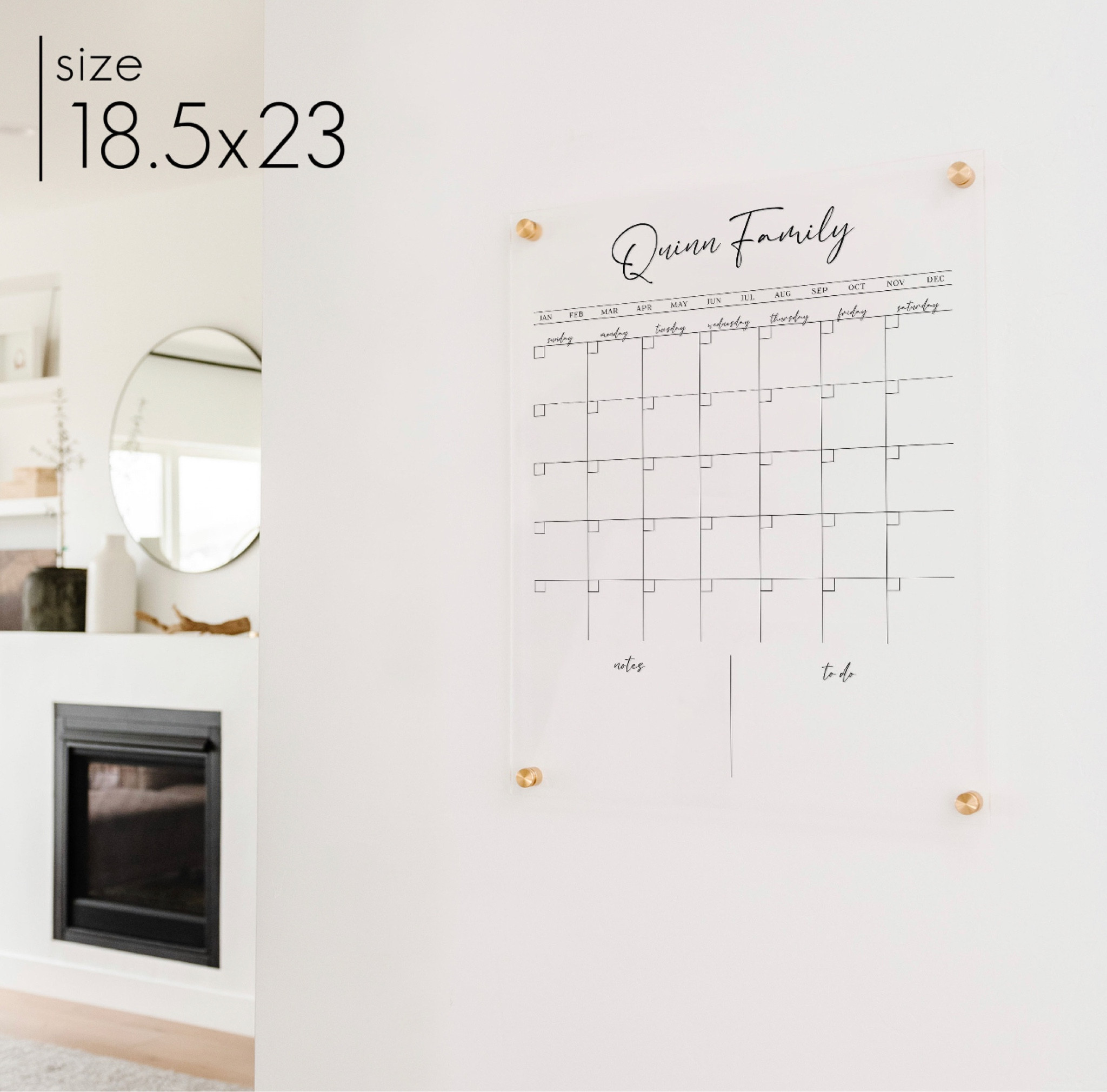 Just bought this for my home and love it! An acrylic wall calendar. Such good quality and the markers wipe off easily. You can customize it as well! Highly recommend. 

#LTKGiftGuide #LTKsalealert #LTKhome