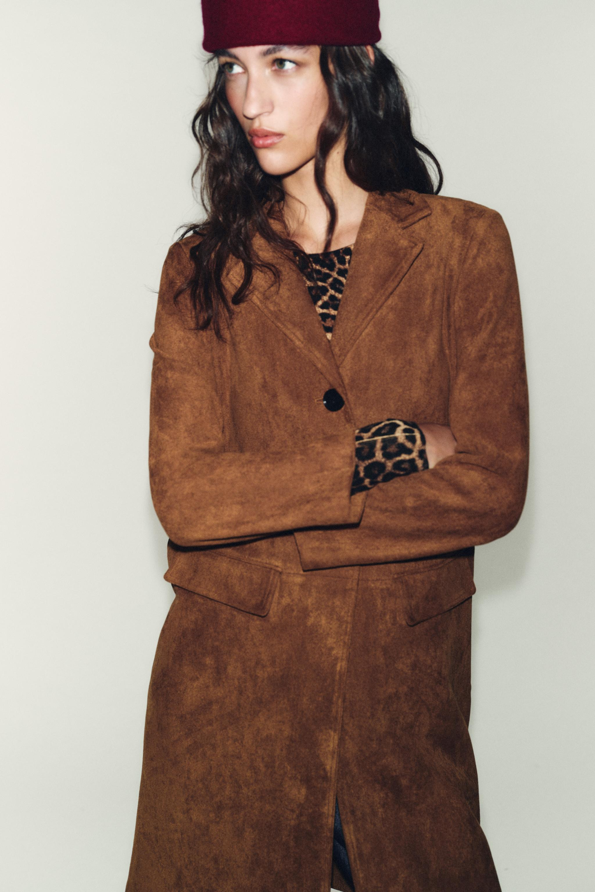 FAUX SUEDE TAILCOAT | Zara US