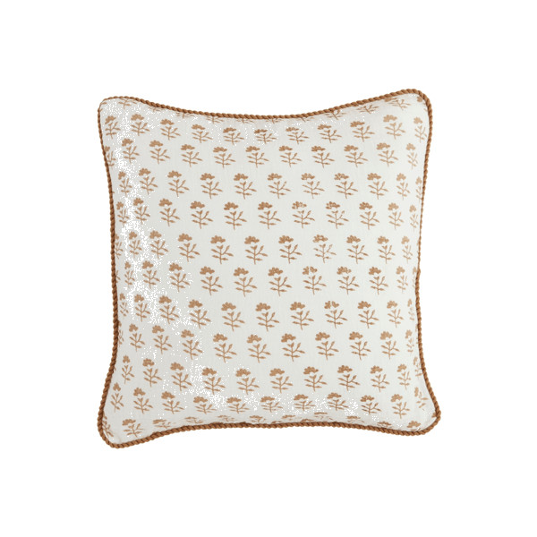 Block Print Square Pillow | Mud Pie
