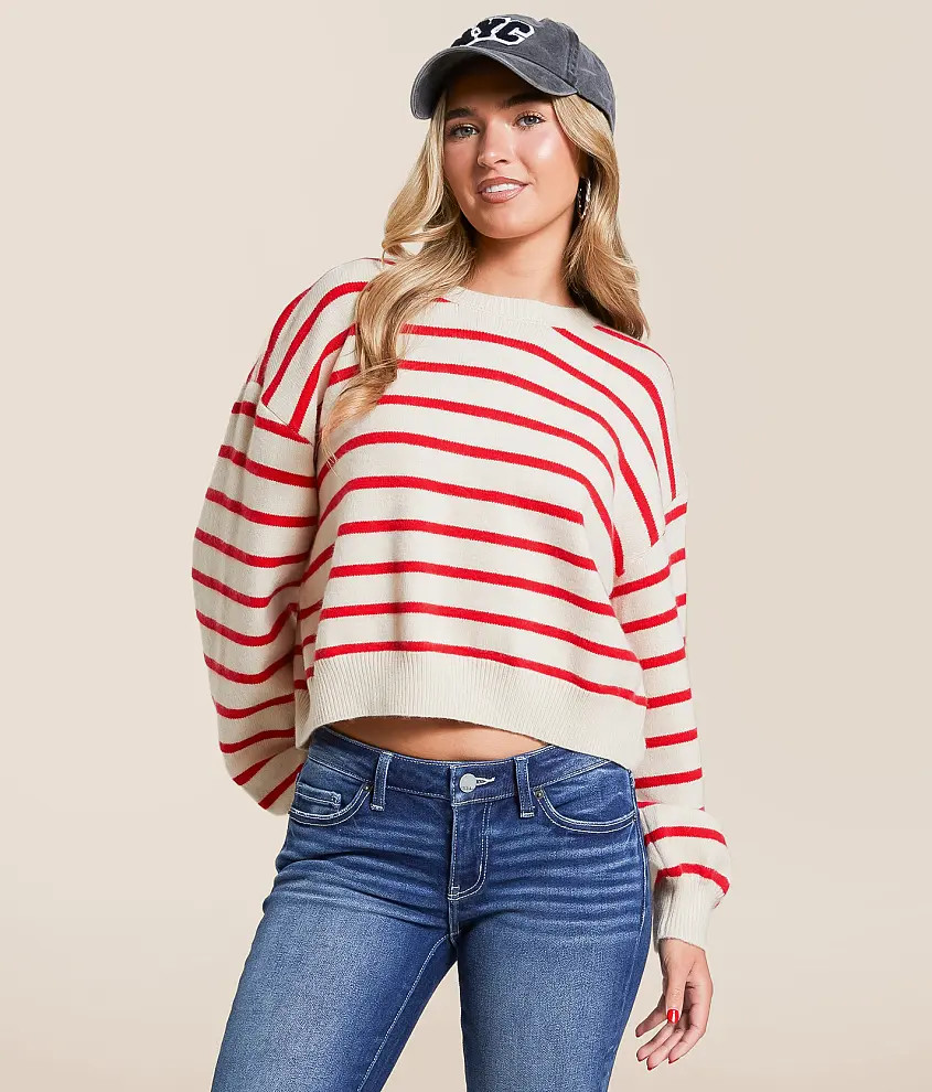 Striped Boxy Sweater | Buckle